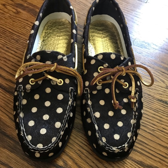 Women's Polka Dot Loafers - Picture 2 of 6